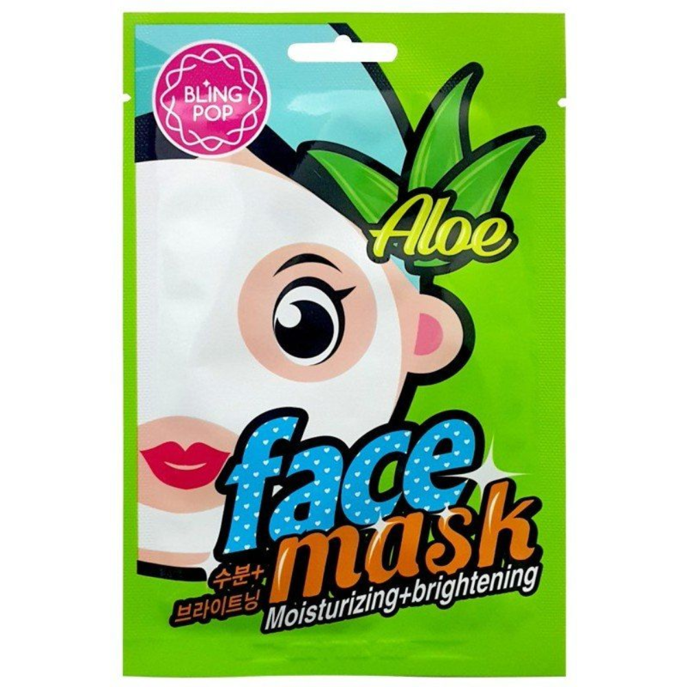 Blingpop Aloe Moisturizing & Brightening Mask - Pack of 10 Pieces - Billjumla.com