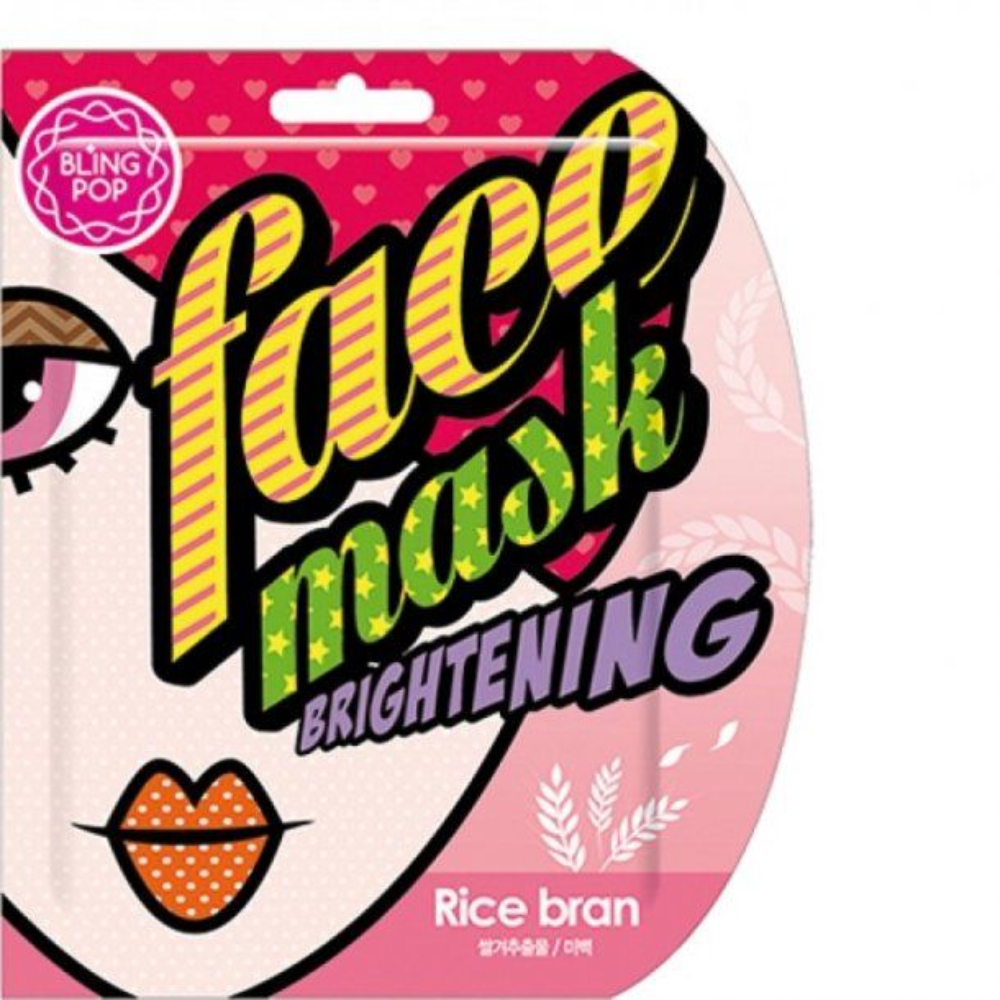 Blingpop Rice Bran Brightening Mask - Pack of 10 Pieces - Billjumla.com