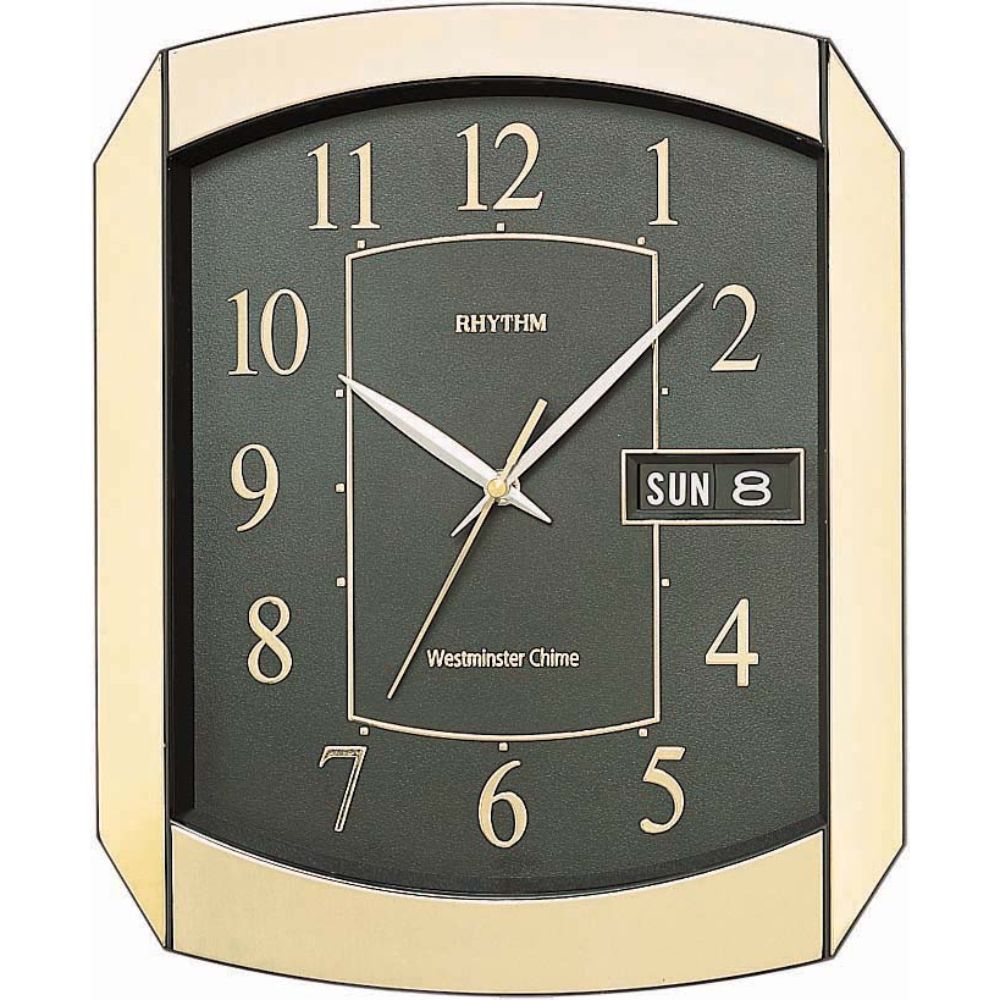 Rhythm Westminster Chime Day-Date Calendar Wall Clock - Billjumla.com