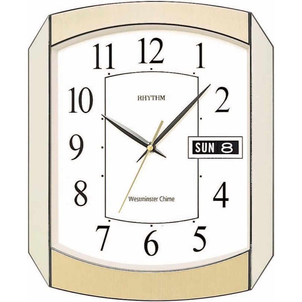 Rhythm Westminster Chime Day-Date Calendar Wall Clock - Billjumla.com