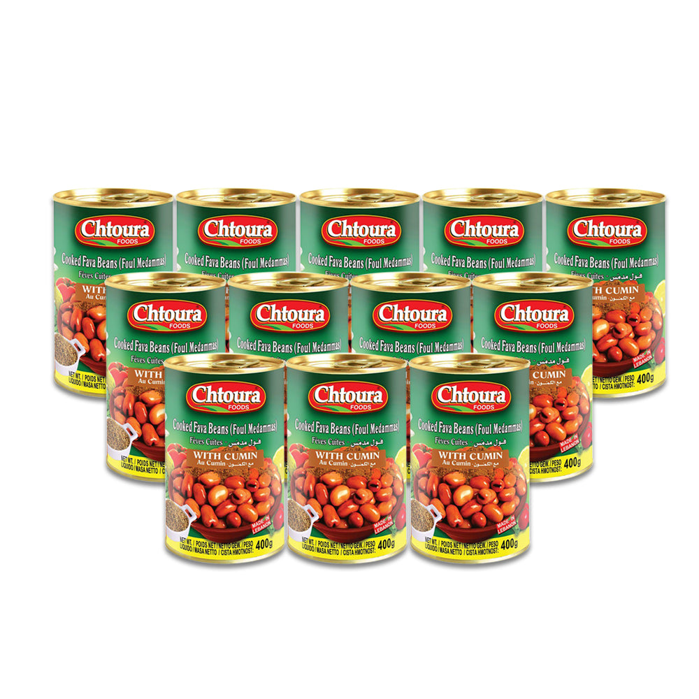 شتورة فود فول مدمس بالكمون 400 غ مجموعة من 24 علبة