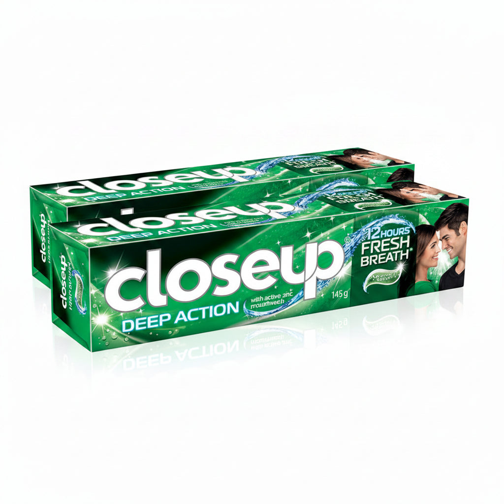 Closeup Toothpaste Deep Action Menthol Fresh 120ml- (Pack of 2)