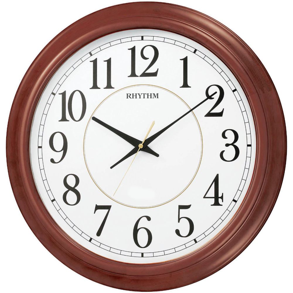 Rhythm Wooden Jumbo Silent Wall Clock - Billjumla.com