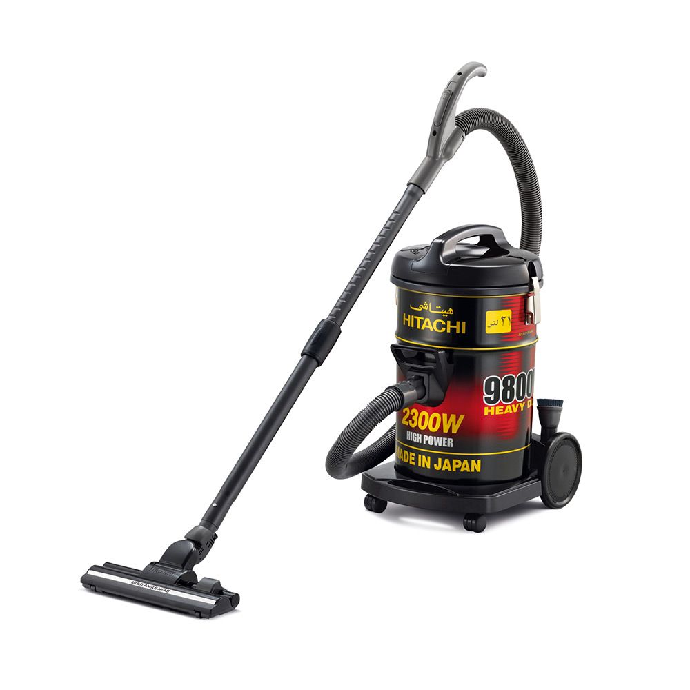 مكنسة كهربائية برميلية الشكل من هيتاشي بقوة 2300 واط - وسعة 21 لتر