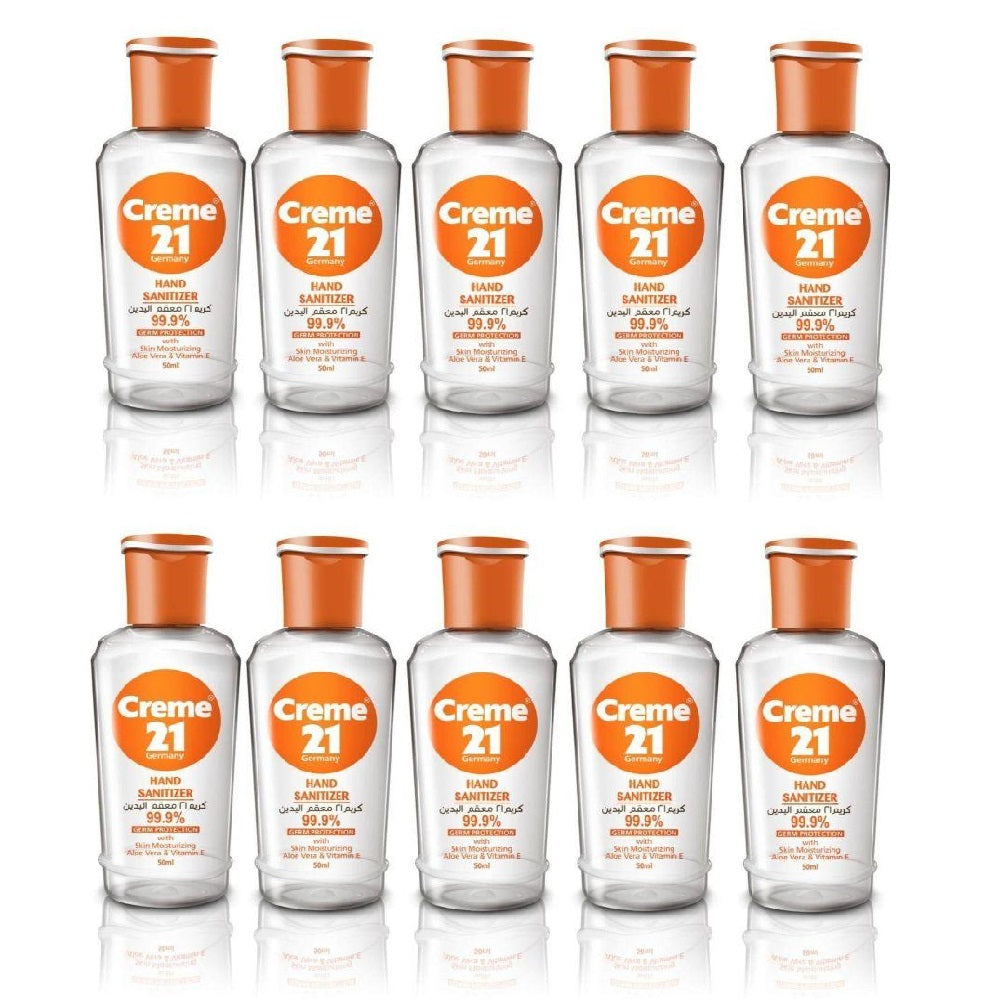 كريم 21 معقم لليدين 50 مل (عبوة من 10 قطع)