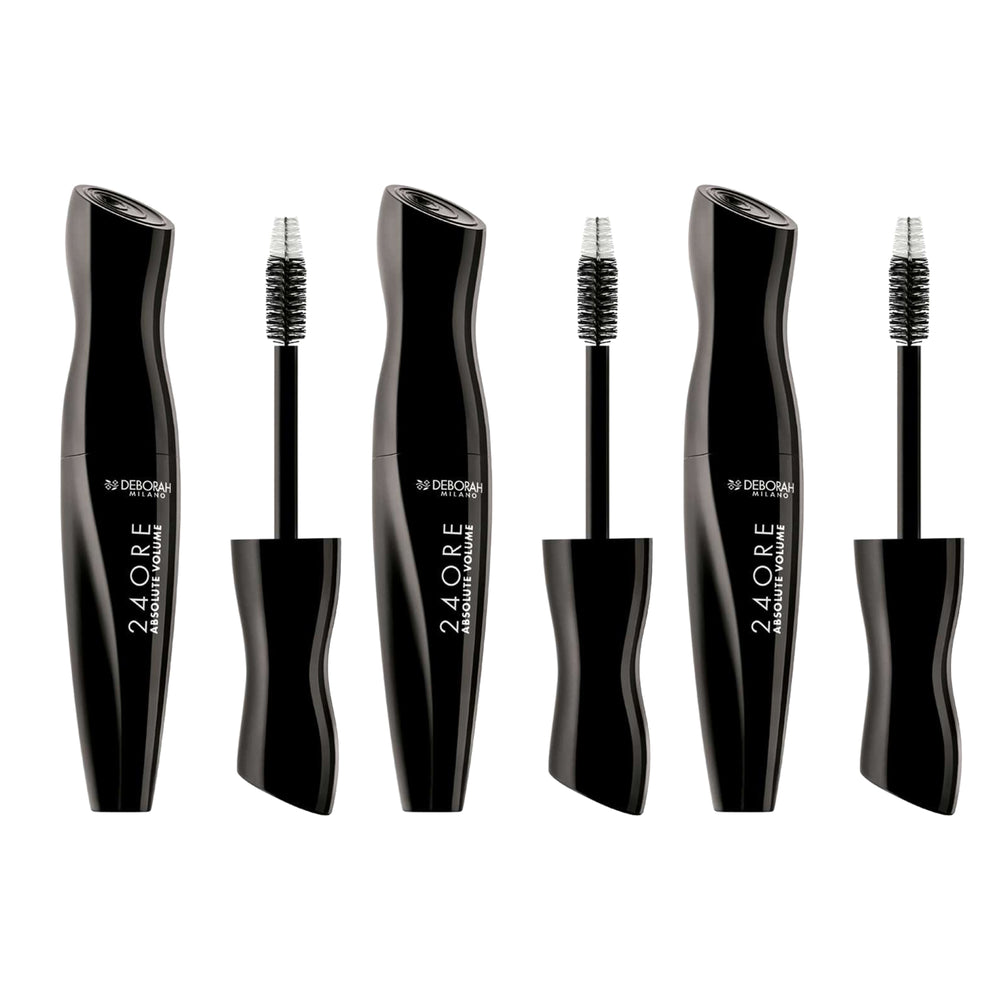 Deborah 24 ORE Mascara Absolute Volume - Matt Black (Pack of 3) - Billjumla.com