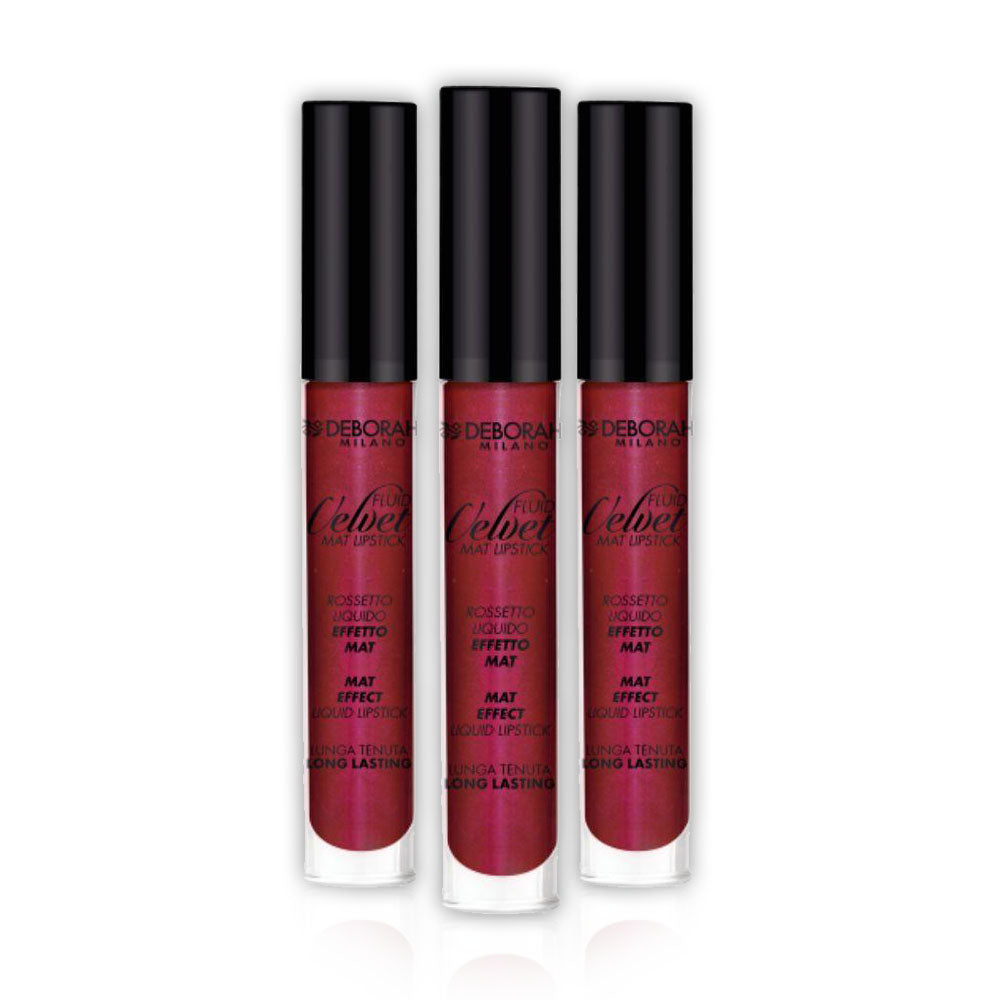 Deborah Fluid Velvet Lipstick 50 - (Pack of 3)