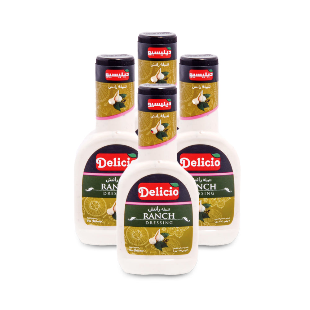 صلصة الرانش من ديليسيو 267مل - مجموعة من 4 عبوات