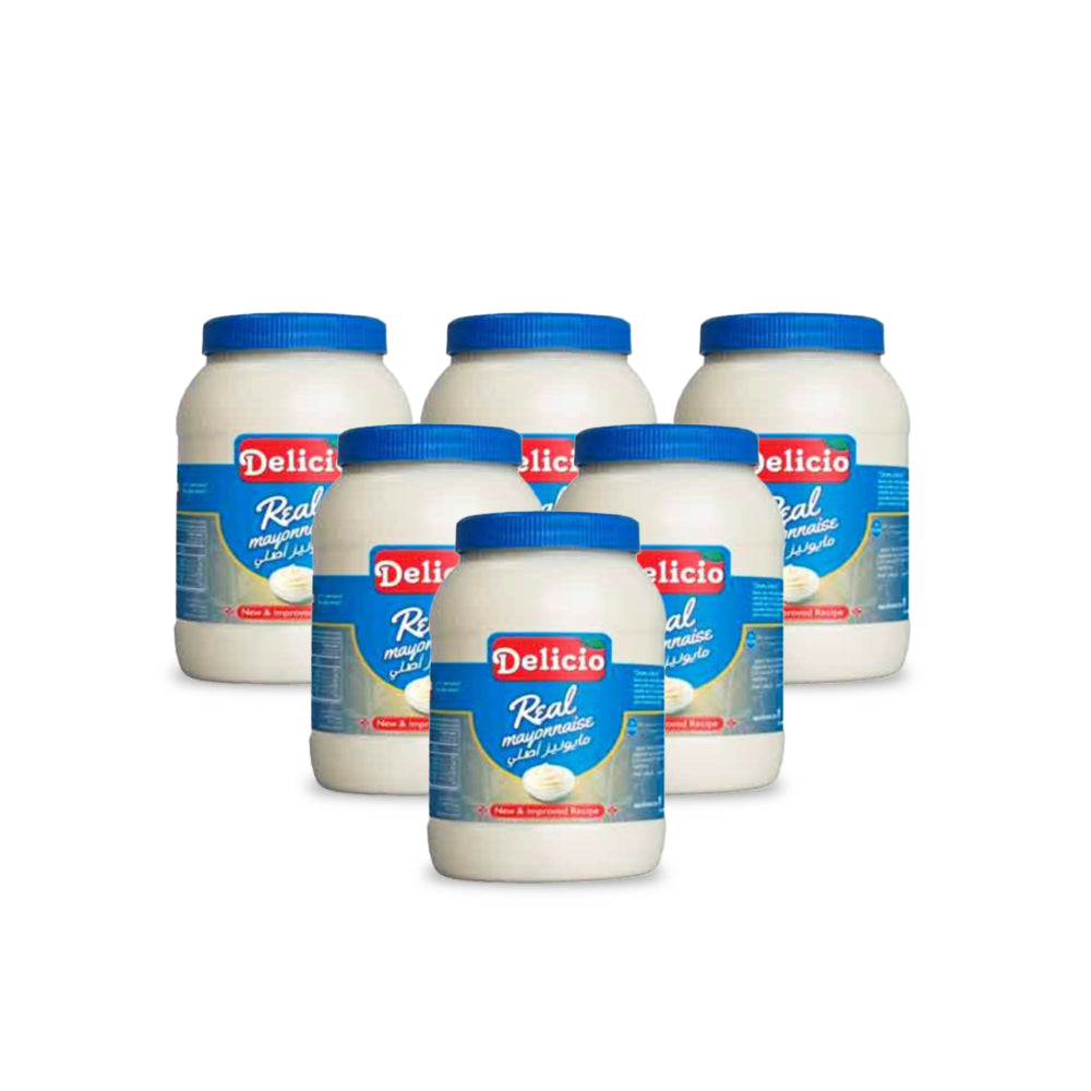 Delicio Real Mayonnaise Pet Bottle 500ml (حزمة 6)