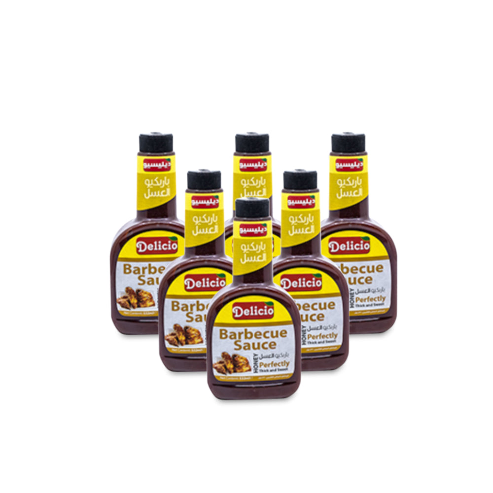صاصة الباربيكيو بالعسل من ديليسيو 532 مل ( مجموعة من 6 عبوات)