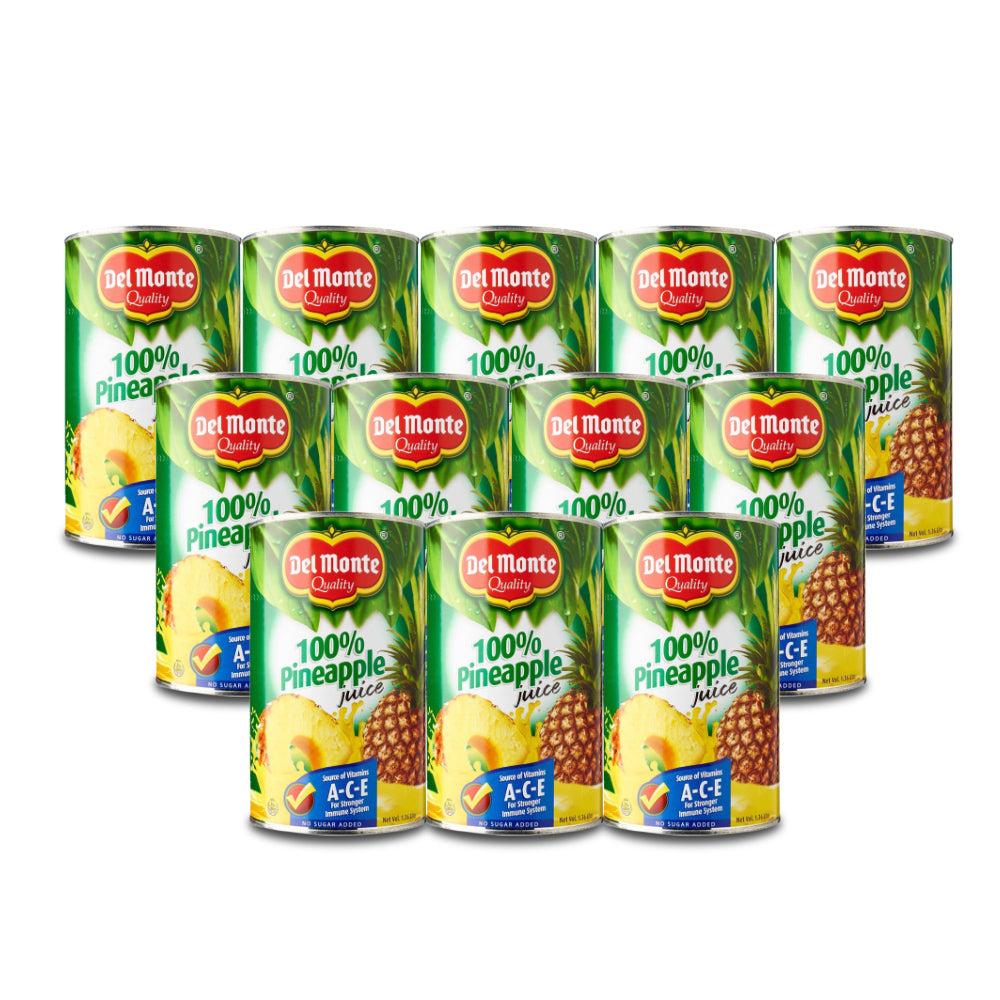 Del Monte Pineapple Juice Unsweetened 1.36 Liter (Pack of 3 Pieces)