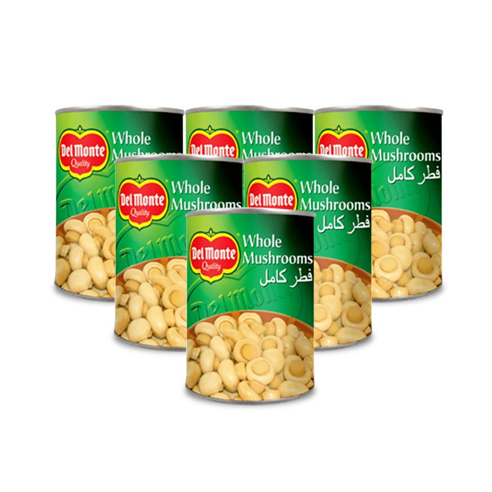 دل مونتي فطر كامل 400غ مجموعة من 6علب