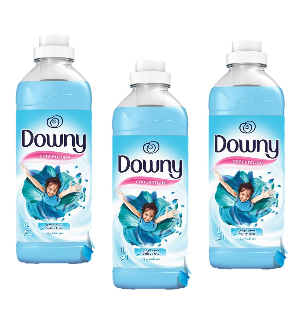 Downy Concentrate Fabric Softener Valley Dew (Blue) 900ml (Pack Of 3)