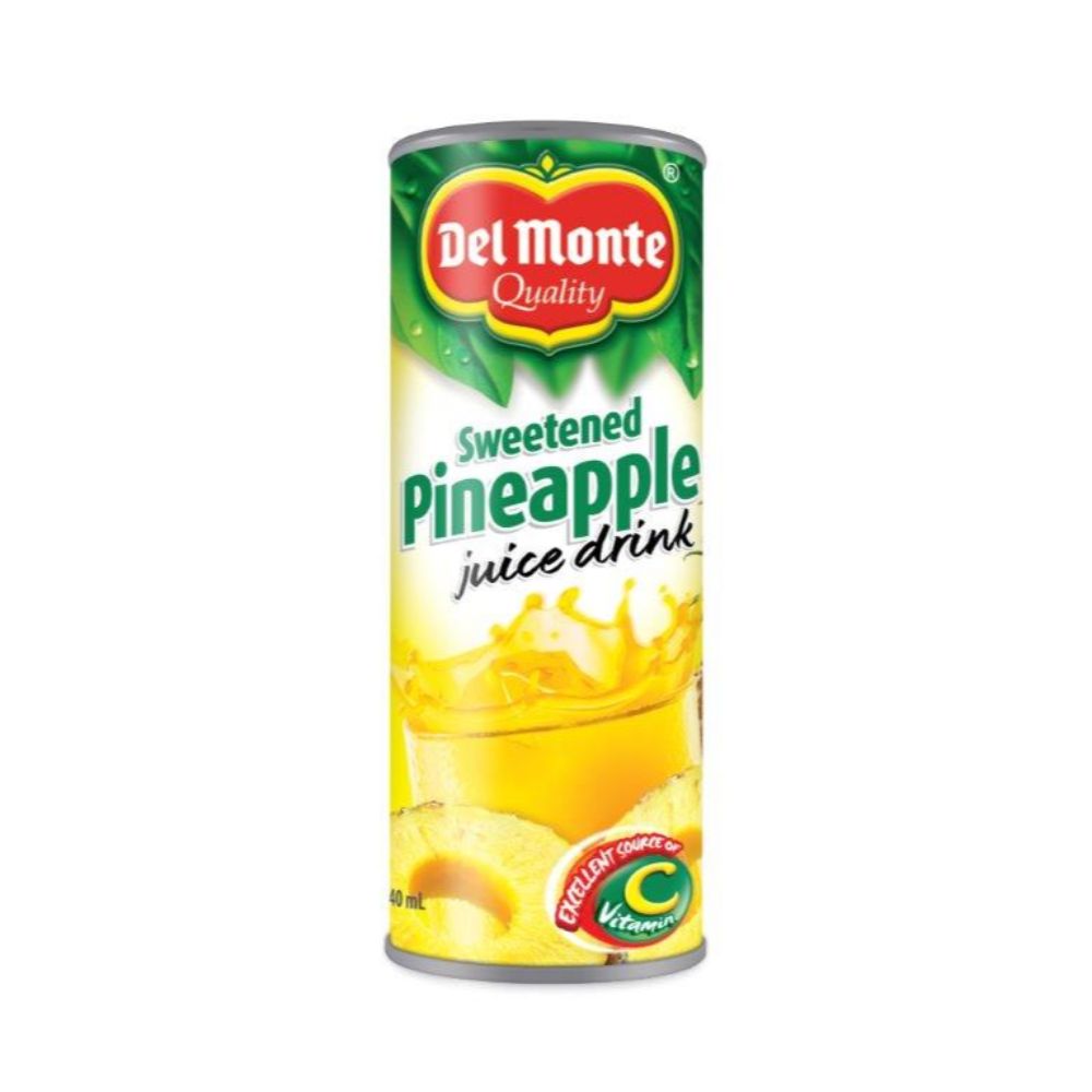 Del Monte Pineapple Juice Drink 240ml - (Pack Of 24 Pieces) - Billjumla.com