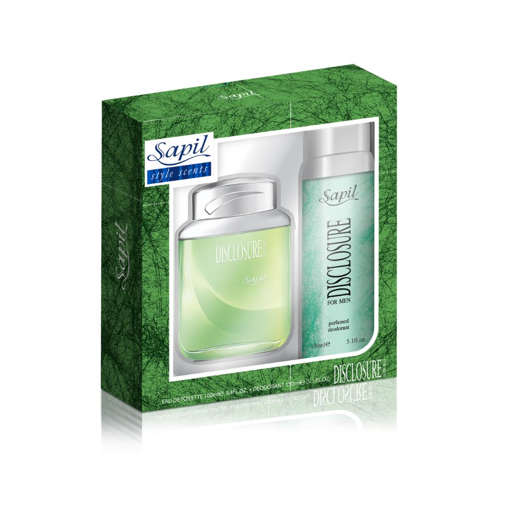 Sapil Disclosure Perfume Eau De Toilette For Men 100 Ml + 150 Ml Deo - (Pack of 3) - Billjumla.com