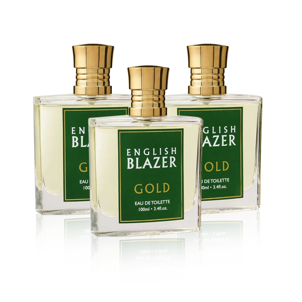 English Blazer Gold EDT - (Pack of 3)