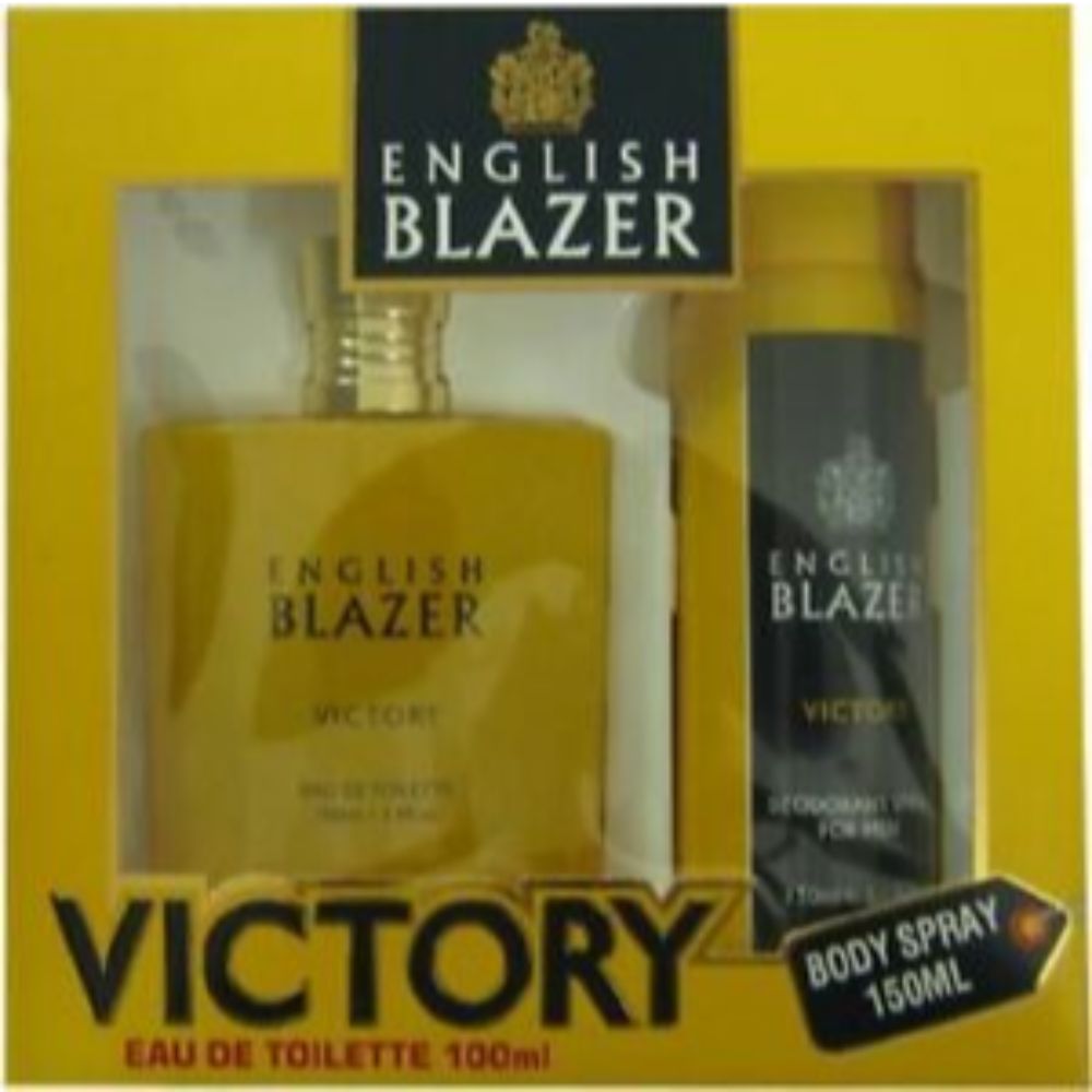 English Blazer Gift Set-Victory 100Ml EDT+150Ml Deo - (Pack of 3) - Billjumla.com