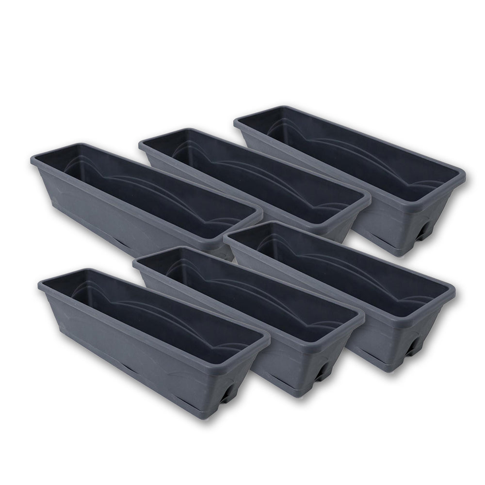 EDA Planter with Base 50cm Grey - Pack Of 6