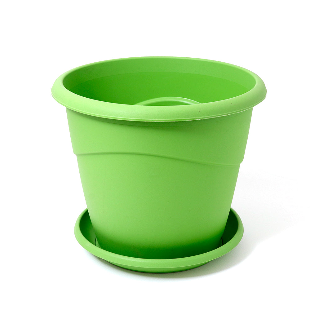 EDA Pot with Saucer 30 cm- Green Pack Of 6 - Billjumla.com