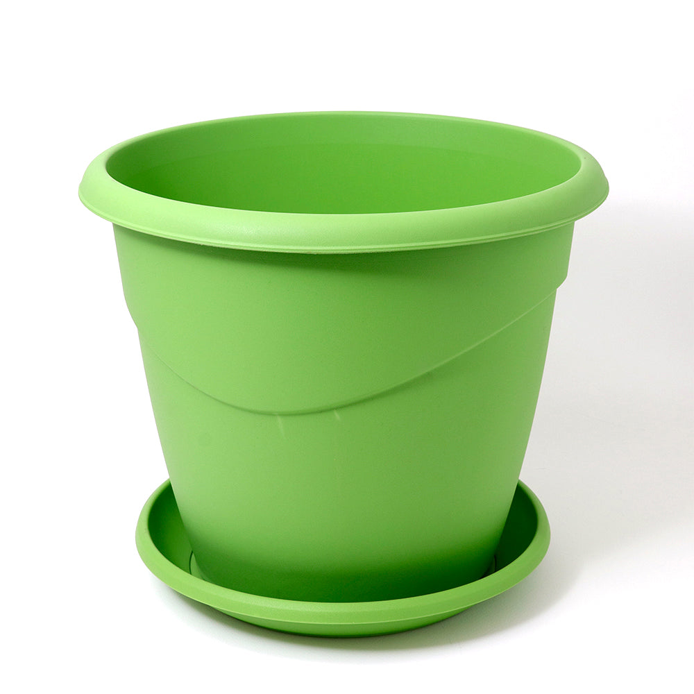 EDA Pot with Saucer 35 cm- Green Pack Of 6 - Billjumla.com