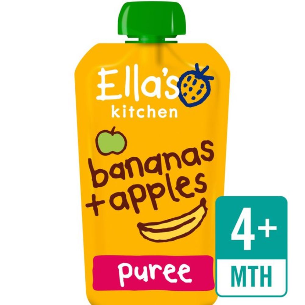 Ellas Kitchen Organic Apples + Bananas 120g Regular - (Pack Of 7 Pieces) - Billjumla.com