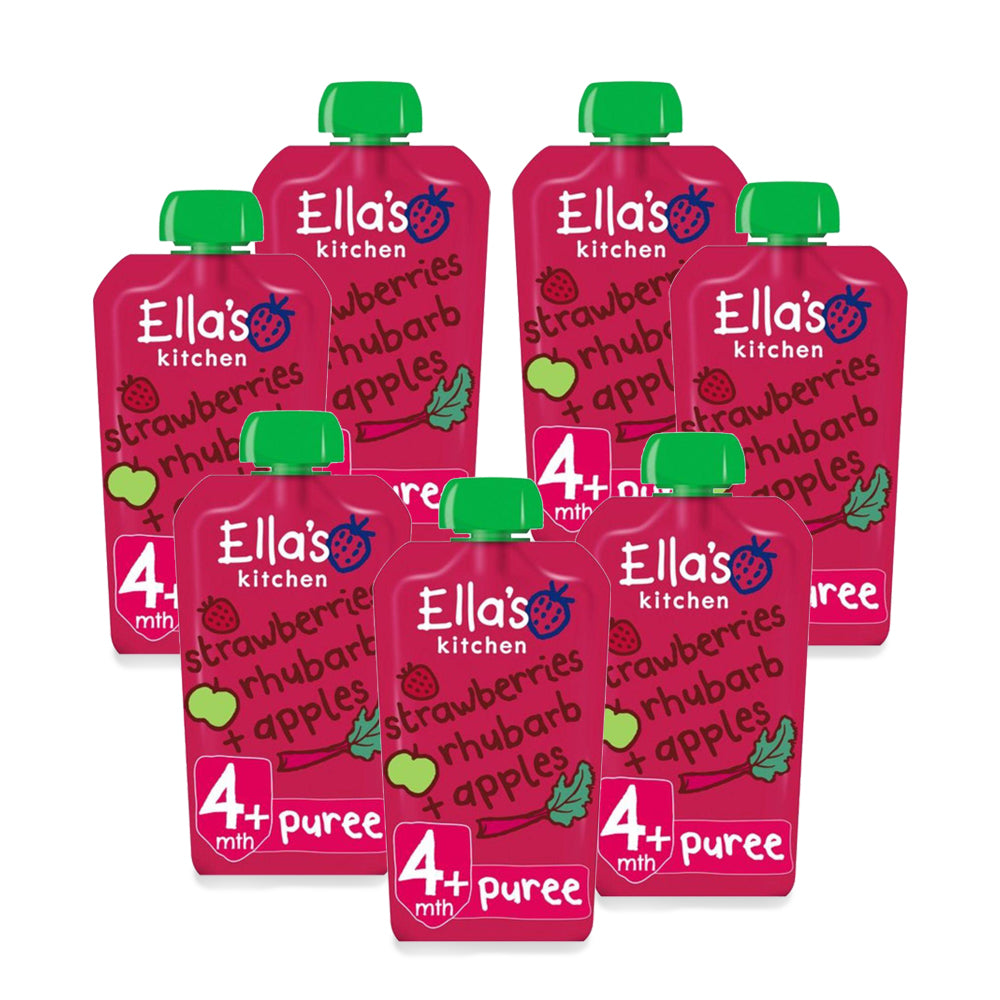 Ellas Kitchen Organic Strawberries + Apples 120g Regular - (Pack Of 7 Pieces)