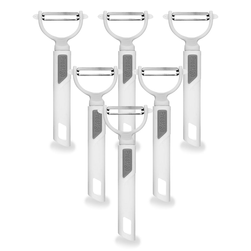 Prestige Y-Shape White Peeler 6 Pieces - Billjumla.com