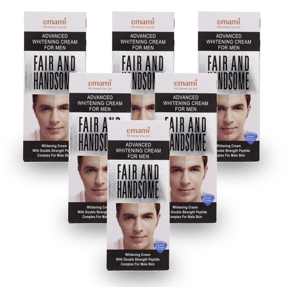 Emami Fair and Handsome Whitening Face Cream 100ml - (Pack Of 6 Pieces) - Billjumla.com