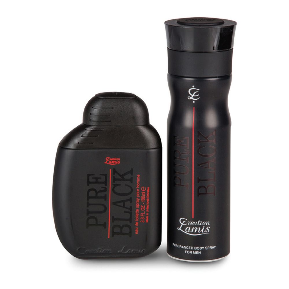 Pure Black Gift Set-100Ml+Deo 200 - (Pack of 3) - Billjumla.com