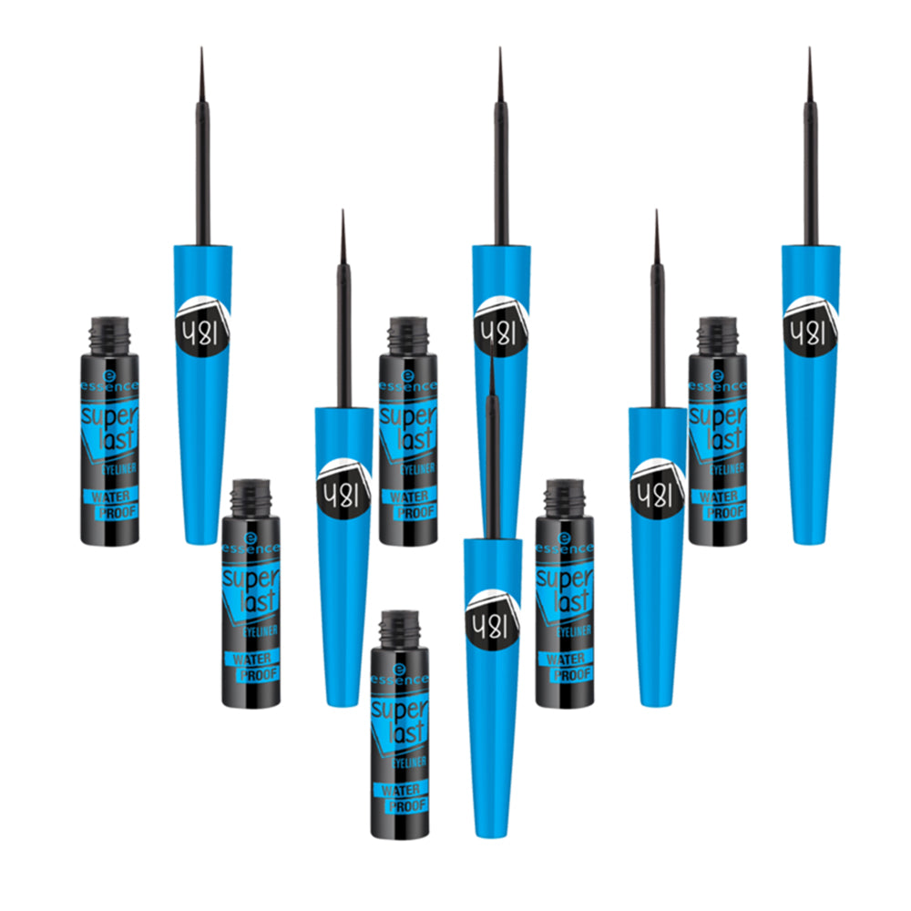 Essence Superlast Eyeliner Waterproof Black - Pack of 6 Pieces