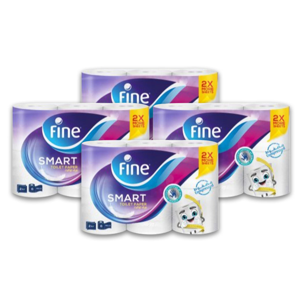 Fine Toilet Roll 350 Sheets - Total 48 Rolls
