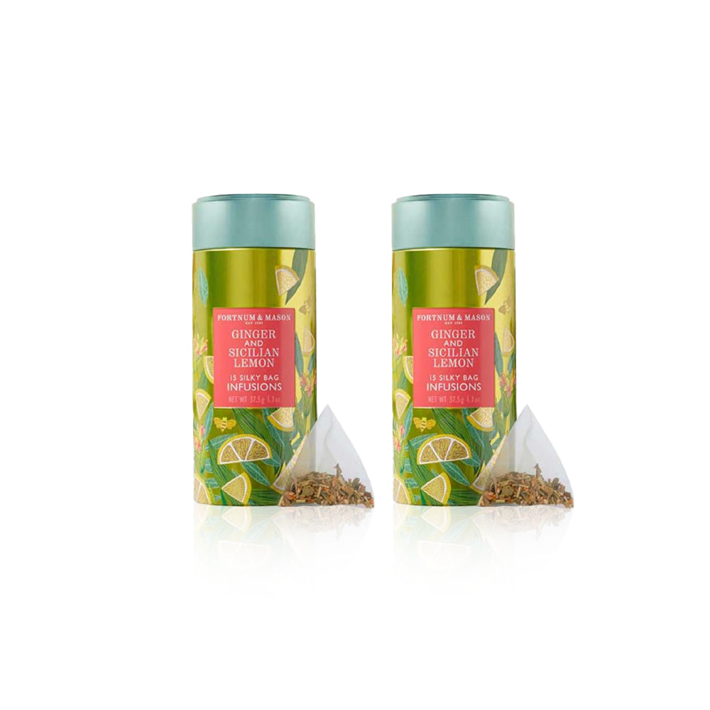 Fortnum & Mason Ginger & Sicilian Lemon Infusion Tea Bags 37.5g (Pack of 2)