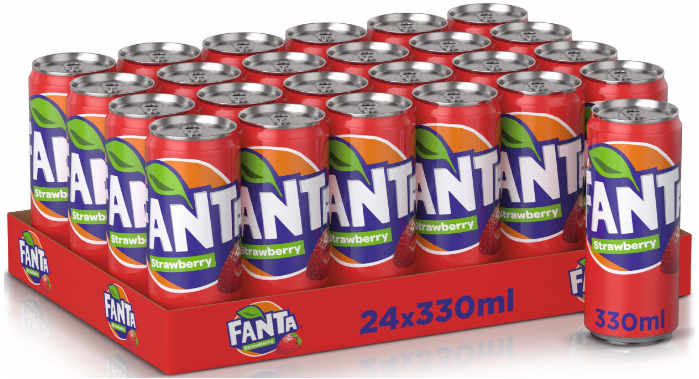 فانتا فراولة 330 مل (عبوة 30 قطعة)