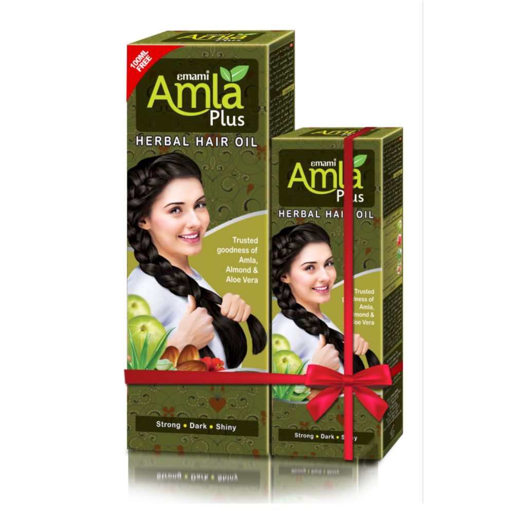 Emami Amla Plus Herbal Hair Oil 300 ML + 100 ML (6 Pieces Set)