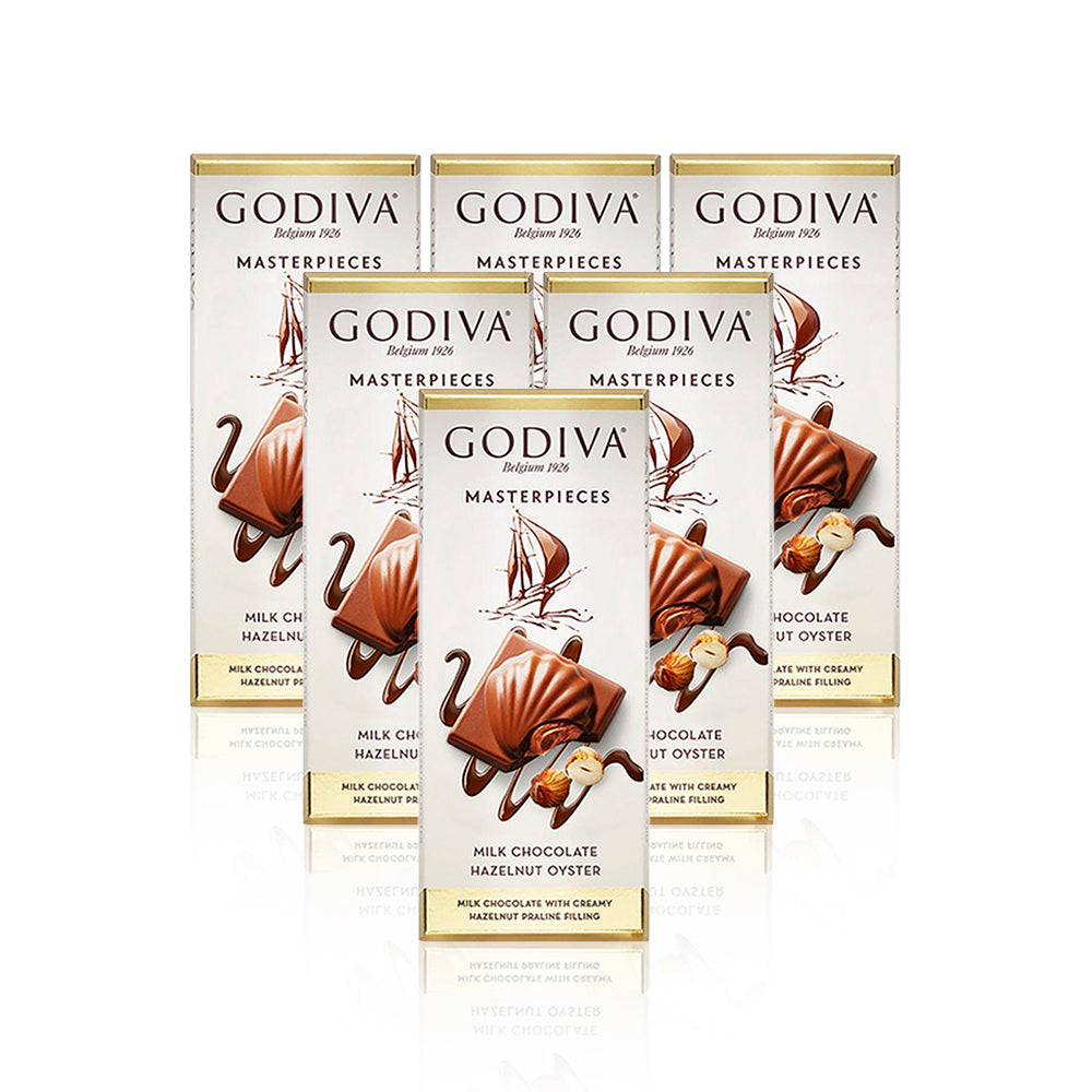 جوديفا شيكولاتة بالحليب والبندق - على شكل محار - 86 غ- عبوة من 6 قطع