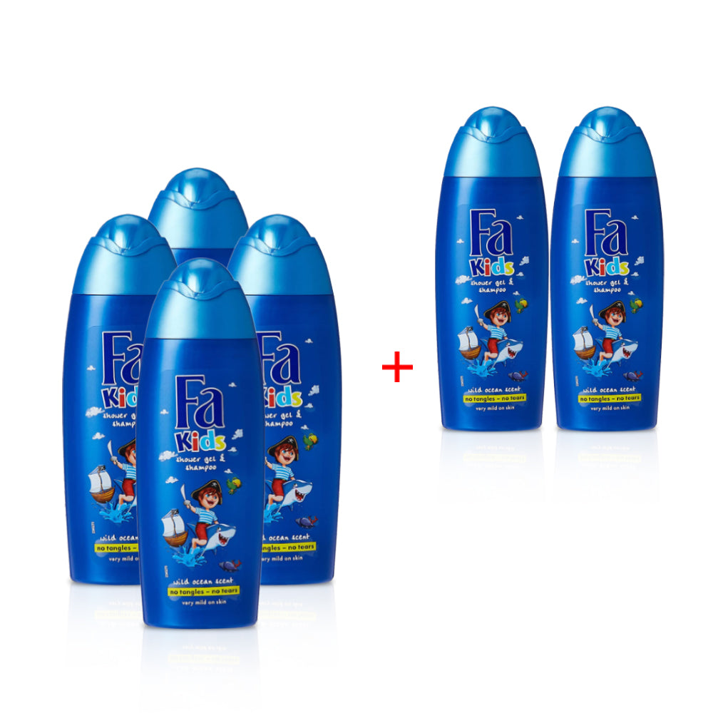 جل استحمام فا للأطفال القراصنة 250 مل - (اشتري 4 واحصل على 2 مجانا)