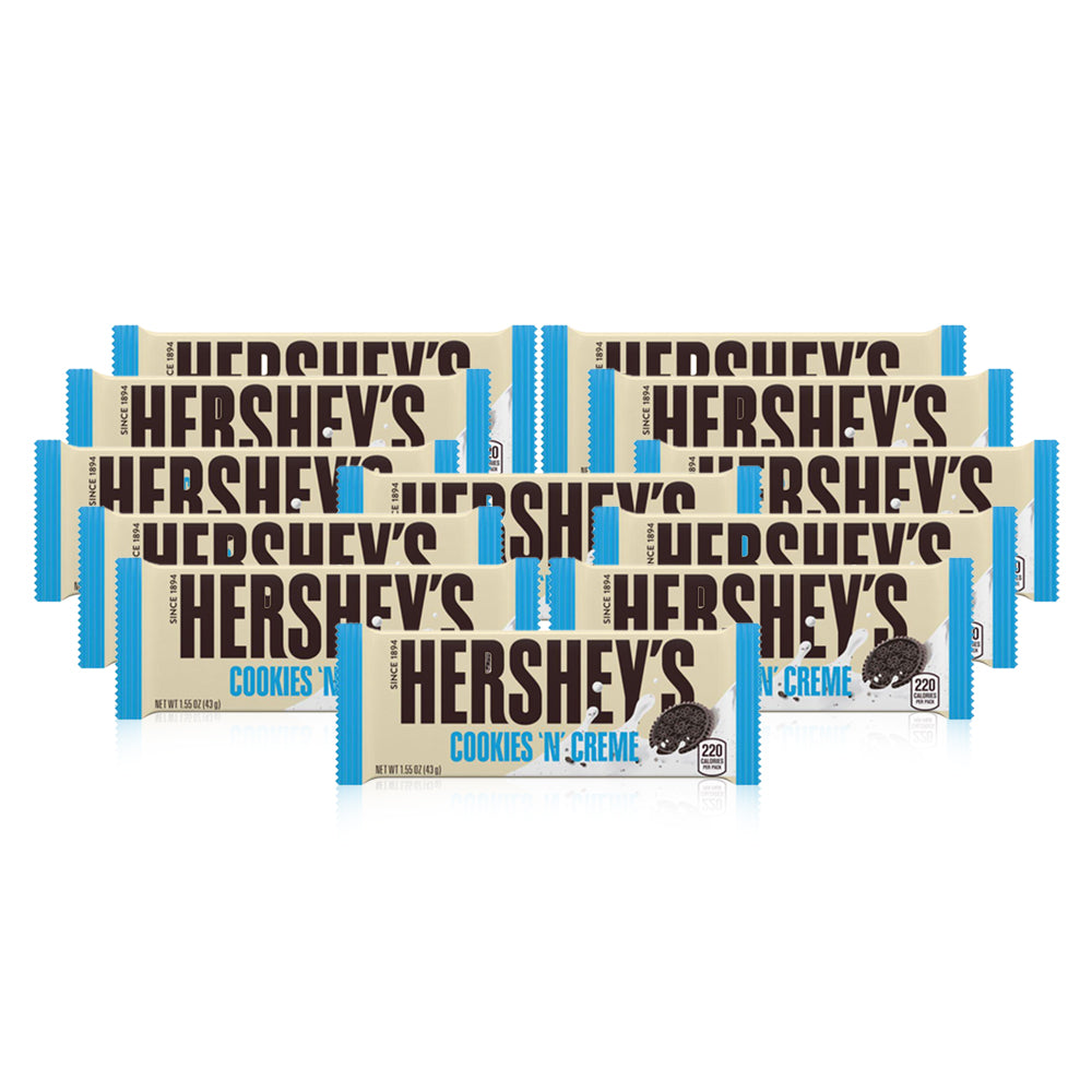 هيرشيز بار الكوكيز والكريمة 40 غ - مجموعة من 24 قطعة