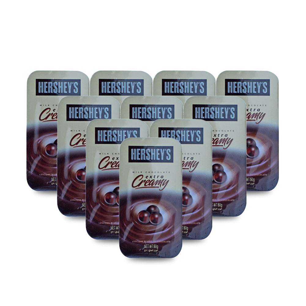 علبة حليب كريمي هيرشي بيرل 50 جم (عبوة من 10 قطع)