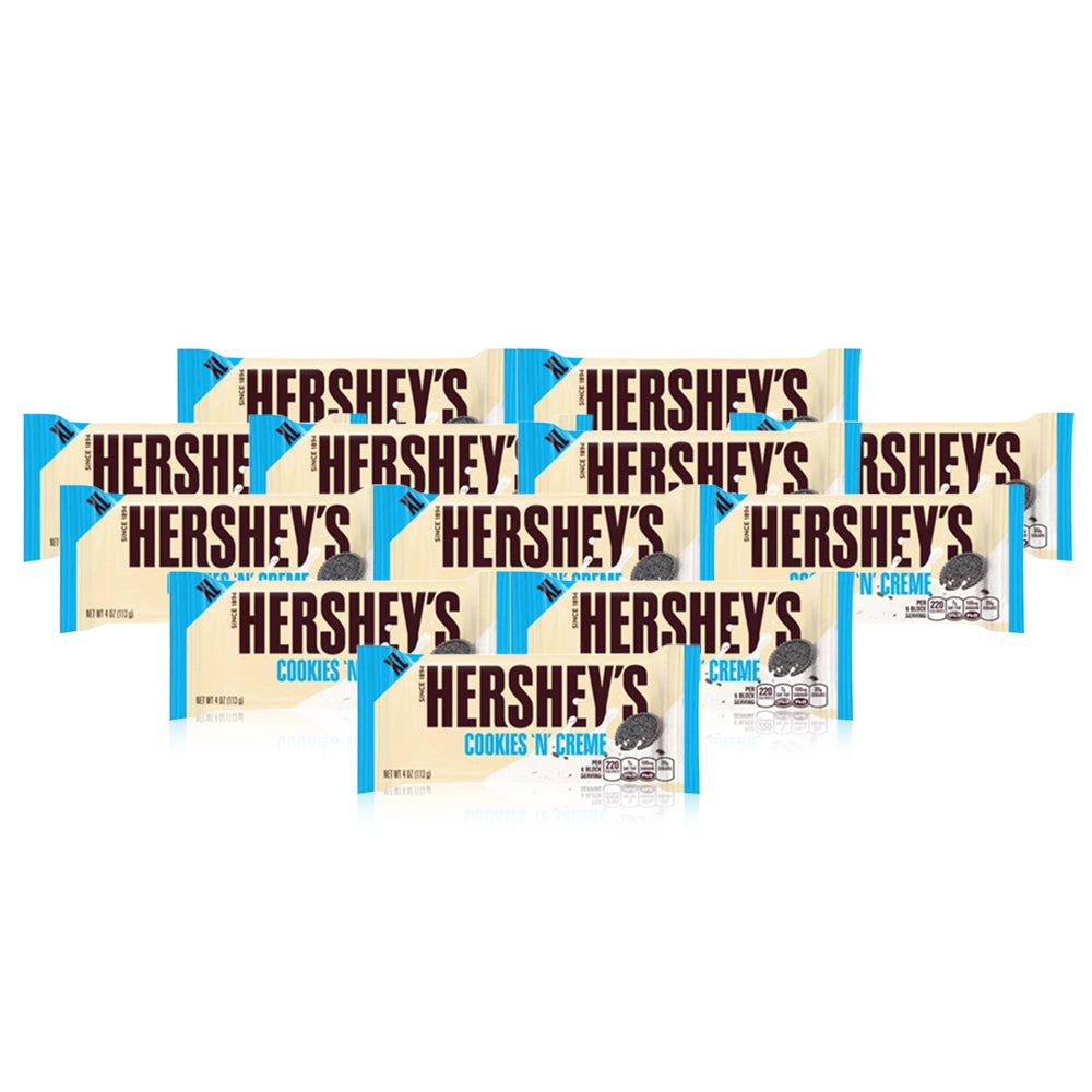 هيرشي كوكيز آند كريم XL بار 113 جم (عبوة من 12 قطعة)