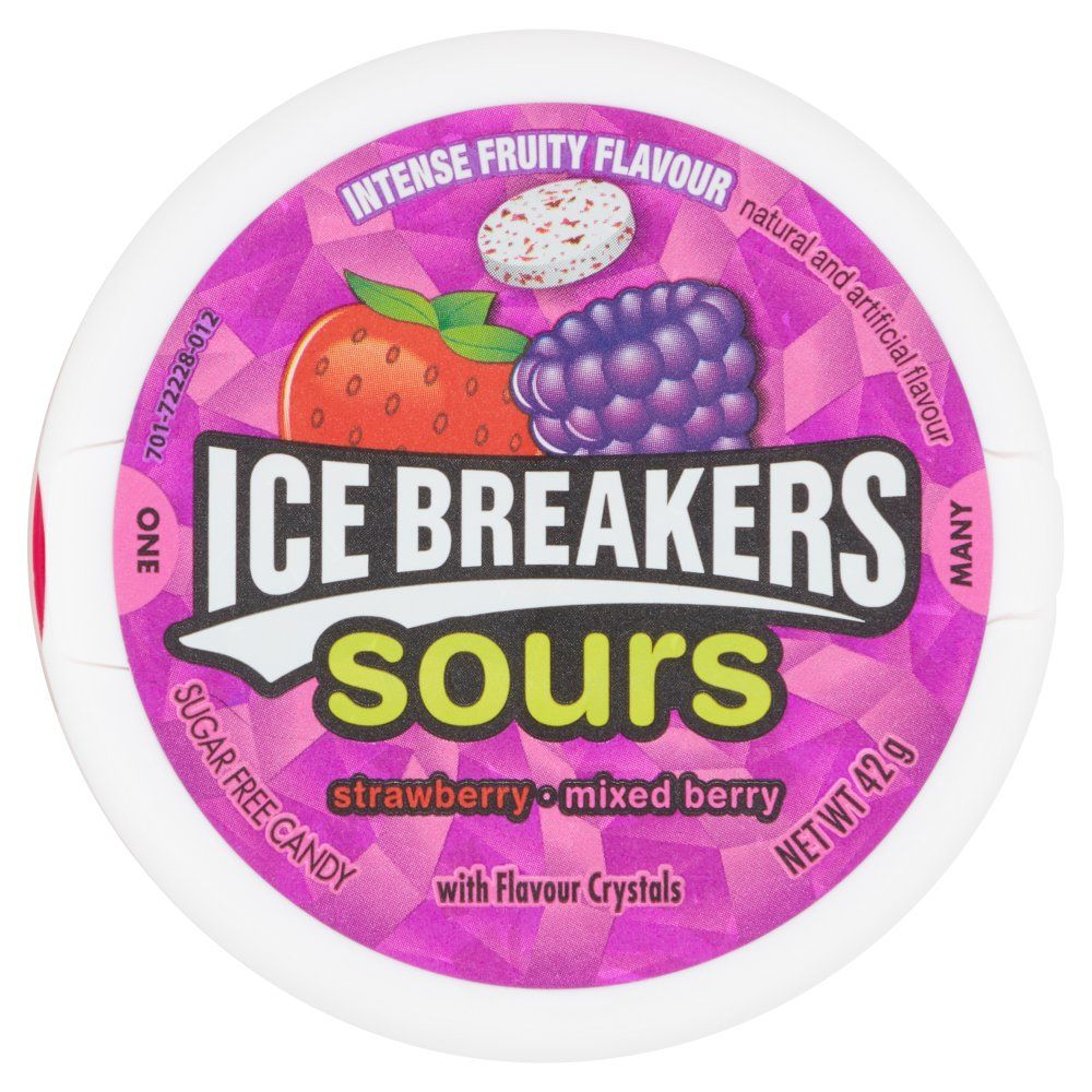 Icebreakers Strawberry & Mixed Berry 42g (Pack of 8) - Billjumla.com