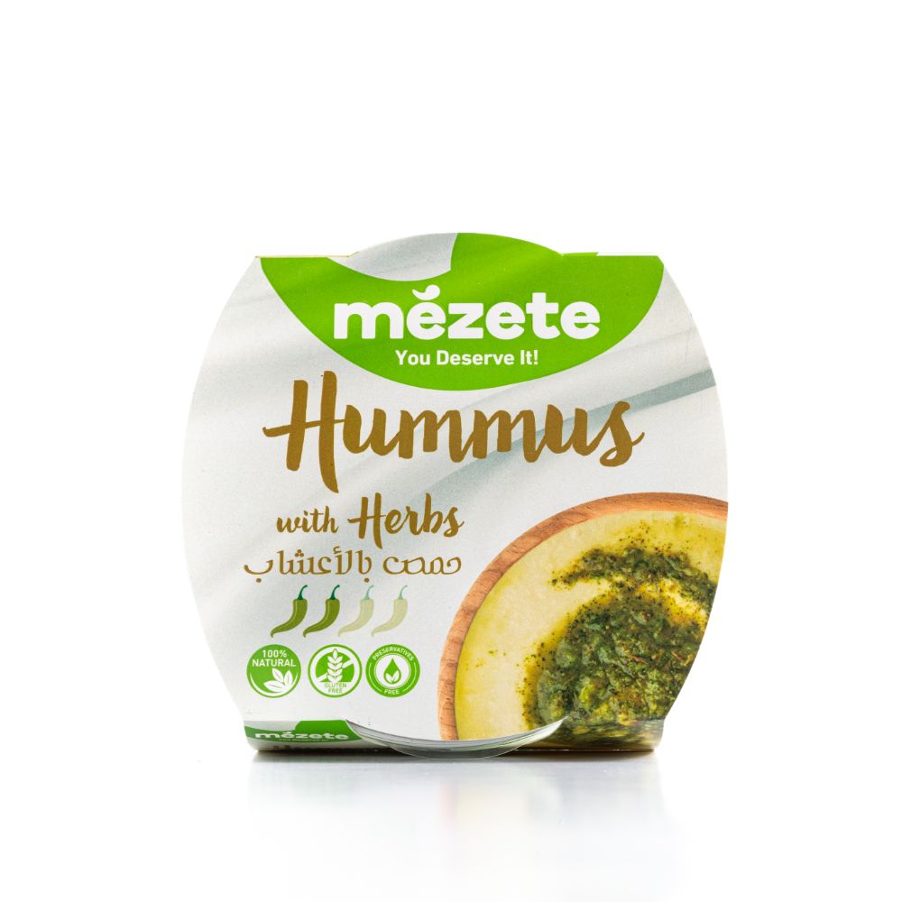 Mezete Hummus With Herbs 215g Regular - (Pack Of 12) - Billjumla.com