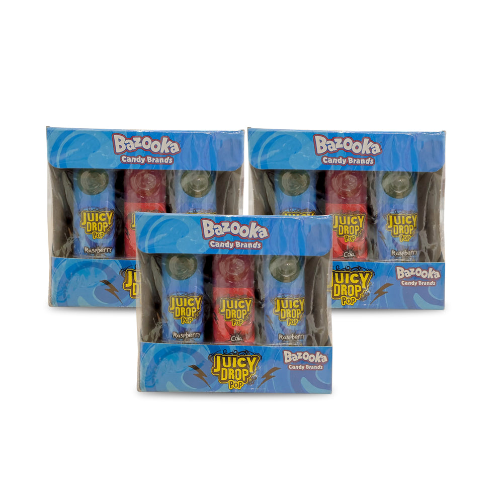 Juicy Drop Pop - Cola and Blue Raspberry 26g - (Pack of 3)