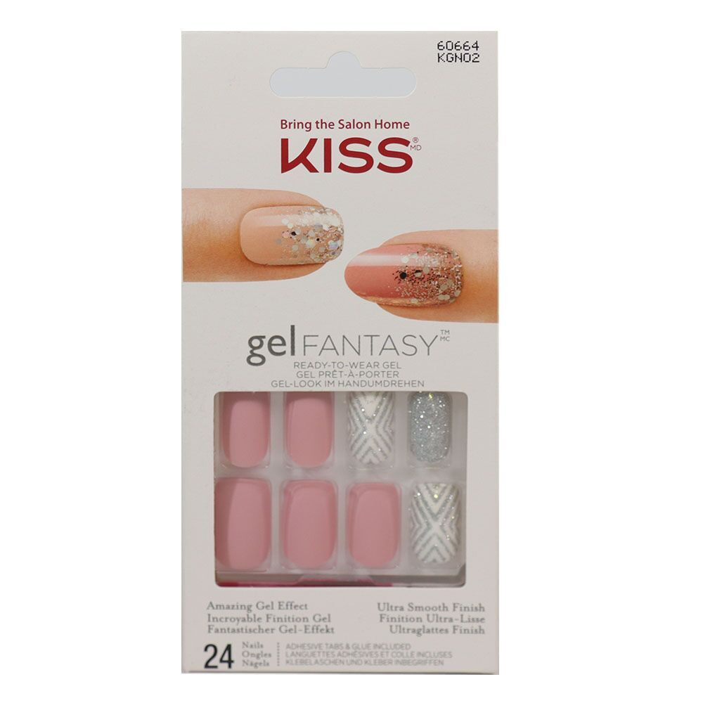 Kiss Gel Fantasy Nails Real Short Length - Pack Of 3 Pieces - Billjumla.com