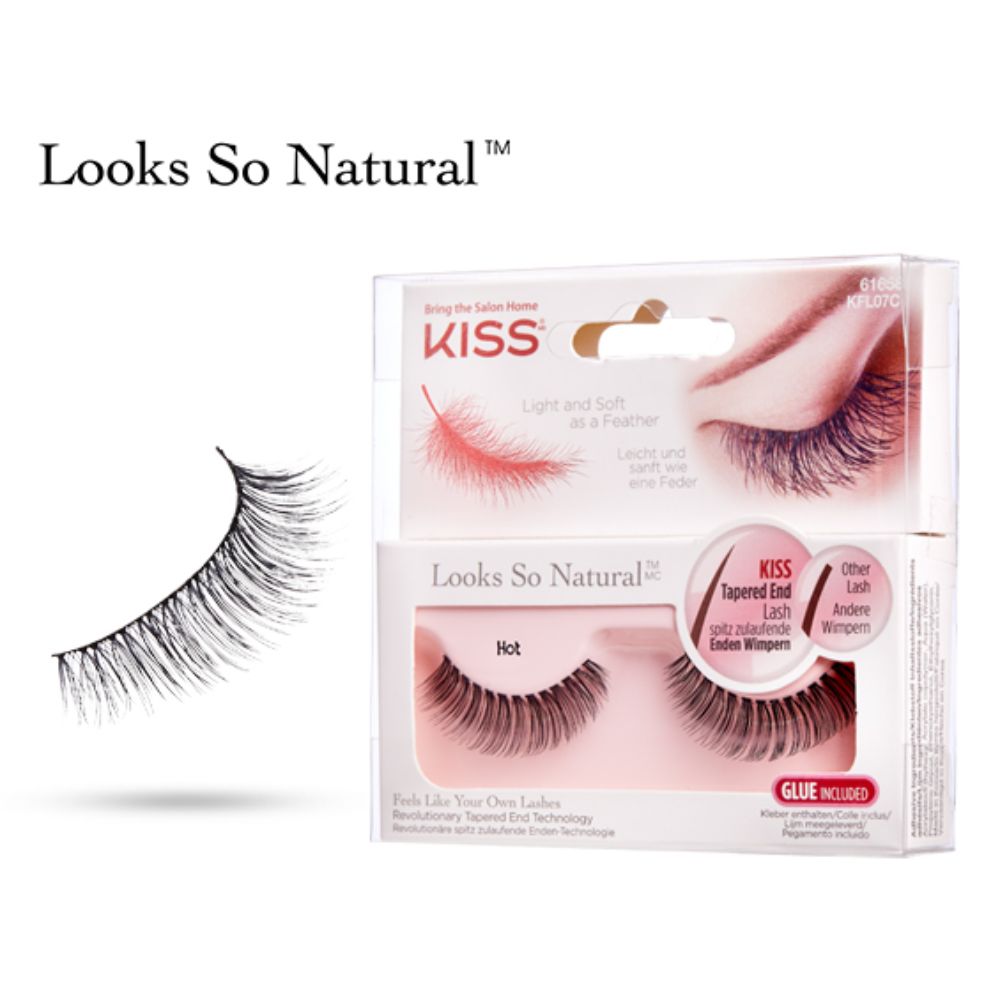Kiss Looks So Natural Eyelashes - Hot - (Pack of 3) - Billjumla.com