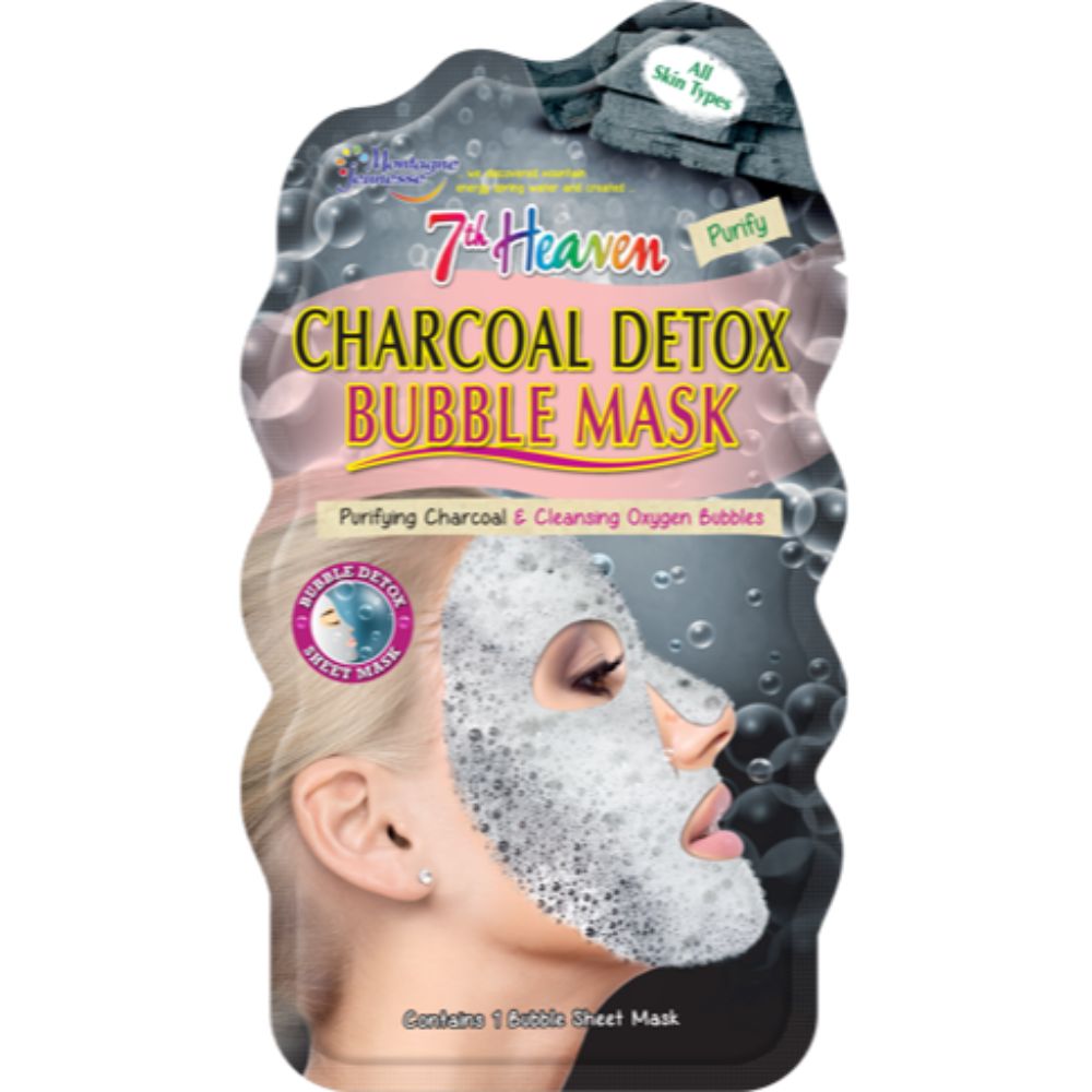 Montagne Jeunesse Charcoal Detox Bubble Sheet Mask - (Pack of 12) - Billjumla.com