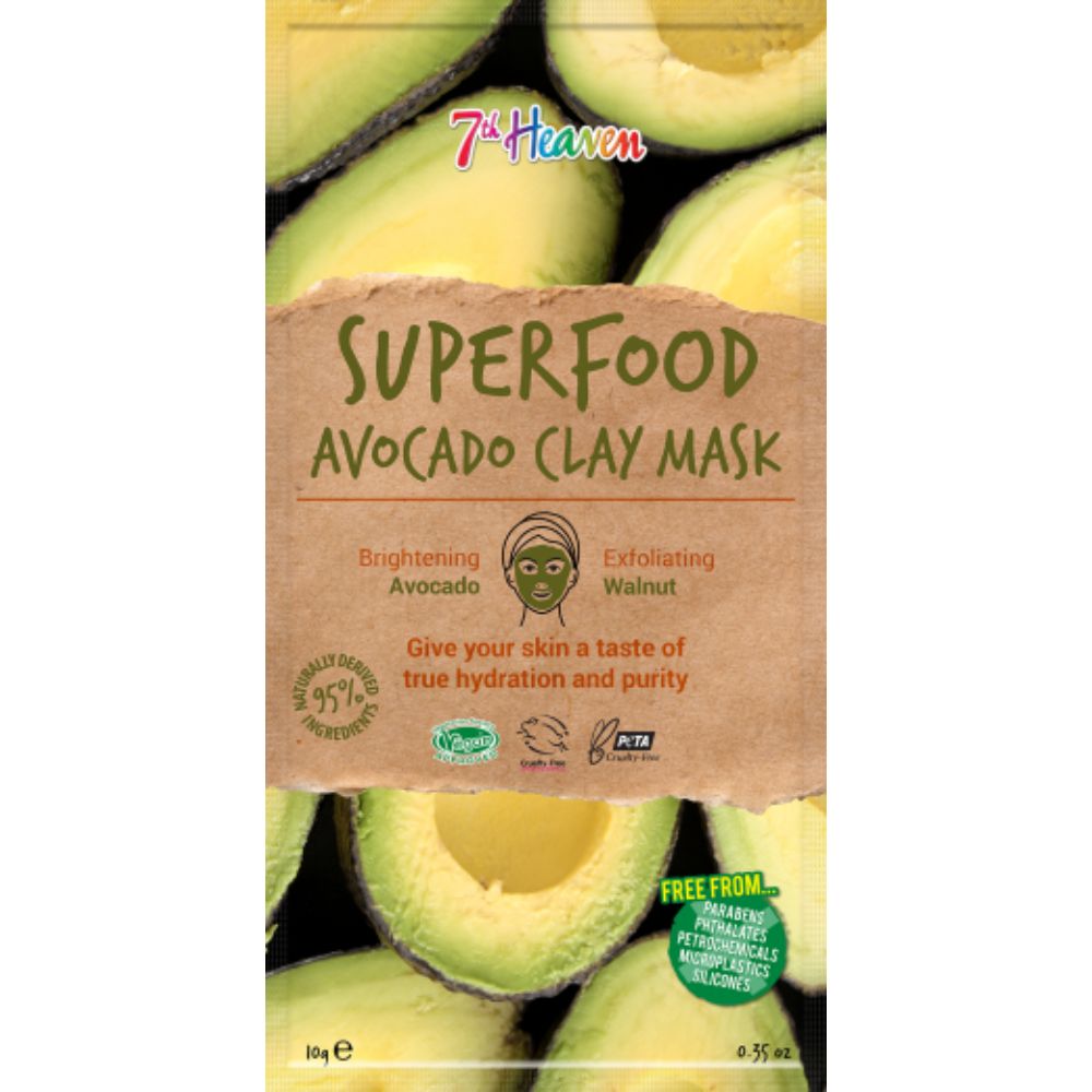7th Heaven Superfood Avocado Clay Mask 10g (حزمة 6)