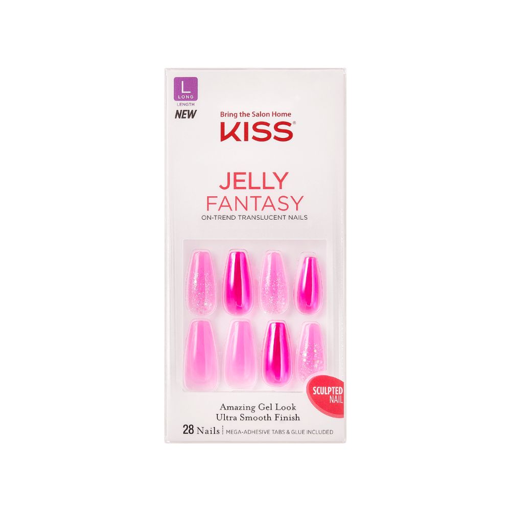 KISS Gel Fantasy Jelly Nails - Jelly Baby (Pack Of 3)
