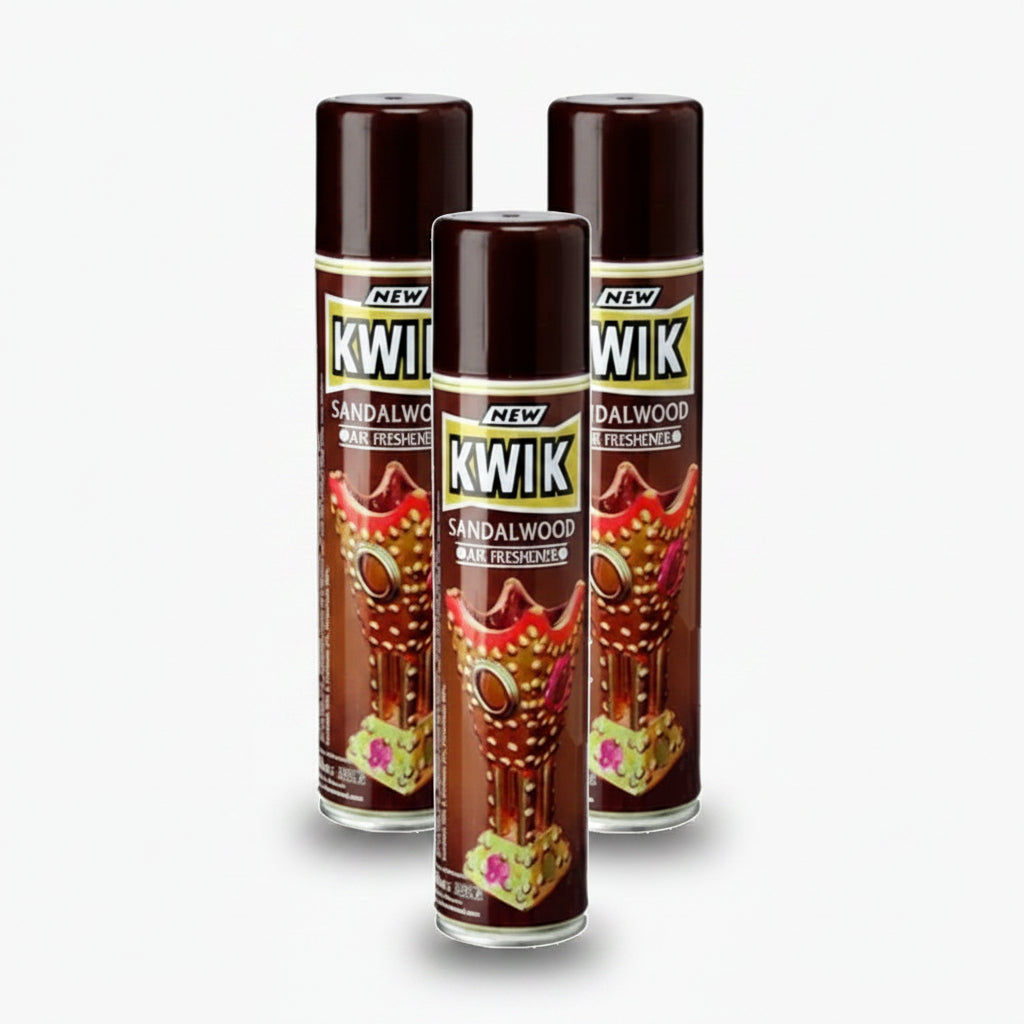 Kwik Sandalwood Air Freshener 300ml - (Pack of 3)