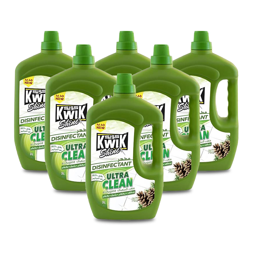 Kwik Ultra Clean Pine 3Litre - (Pack of 6)