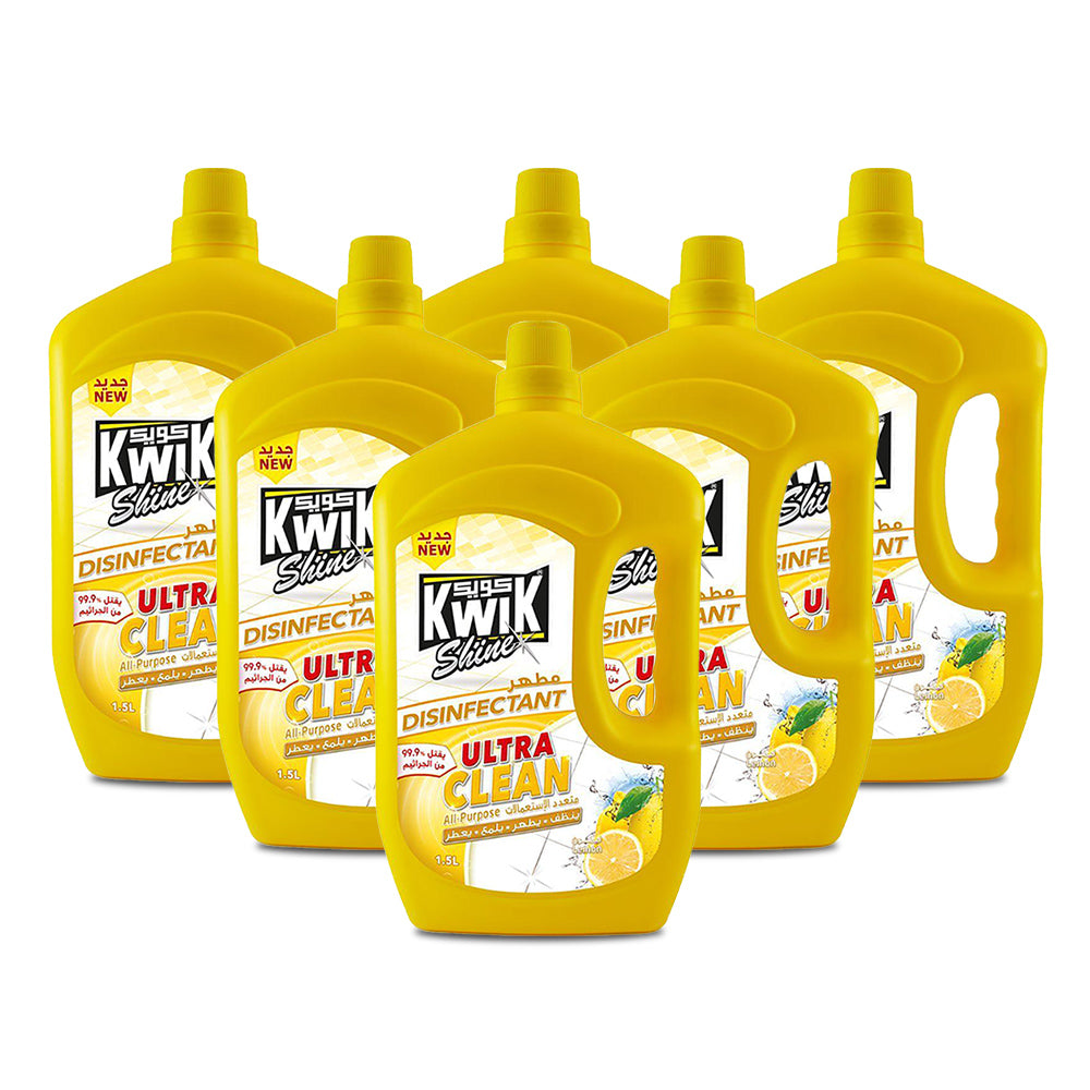 Kwik Ultra Clean Lemon 1.5 Liter - (Pack of 6)